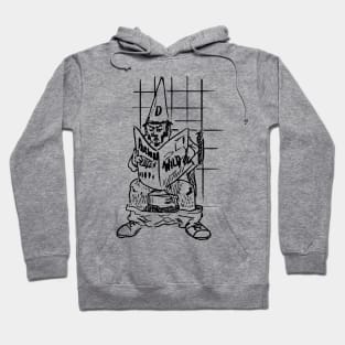 Hairy Dunce Reading on the Toilet Hoodie